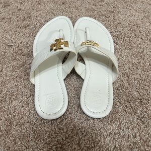 Tory burch white sandals size 8